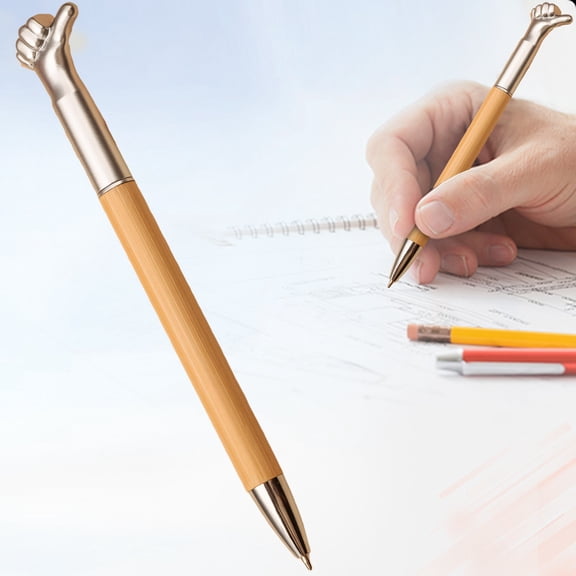 Creative Gesture Shape Ballpoint Pen With 1.0mm Writing Point, Novelty Metal Hand Design Pen For Office And Gifting, Smooth Ink Retractable Pen, Silver