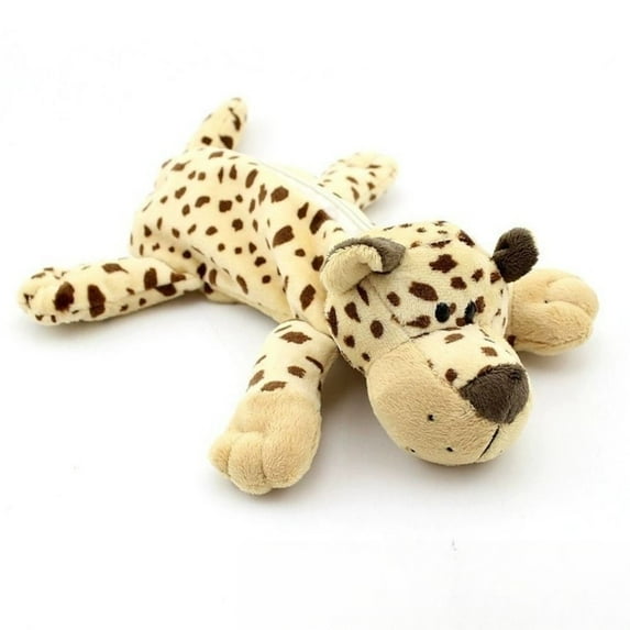 Creative Gift Forest Animal Kawaii Cute Plush Storage Bag Stationery Case Pencils Pouch Pencil Bags LEOPARD