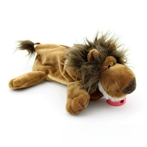 Creative Gift Forest Animal Kawaii Cute Plush Storage Bag Stationery Case Pencils Pouch Pencil Bags LION