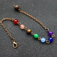 thumbnail image 1 of Creative Gift Gold Color Silver Color Jewelry Findings 7 Chakra Bead Bead Pendulum Chain Pendulum Pendant Accessories Chakra Bead Chain 7 Chakra Gem Stone Beads Chain BRONZE 7 BEAD, 1 of 8