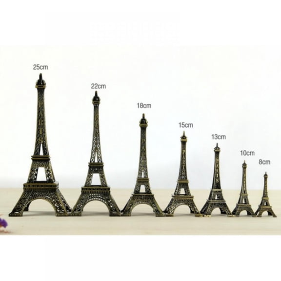Creative Gifts 15cm Metal Art Crafts Paris Eiffel Tower Model Figurine Zinc Alloy Statue Travel Souvenirs Home Decorations