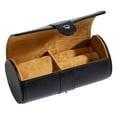 thumbnail image 1 of Creative Gifts International 056575 6 x 3 in. Leather Round Jewelry Case, Black, 1 of 4
