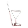 thumbnail image 1 of Creative Glass Spiral Glass Rotating Glass Straw Cup Glass 201 - 300ml for Drinks, 1 of 8