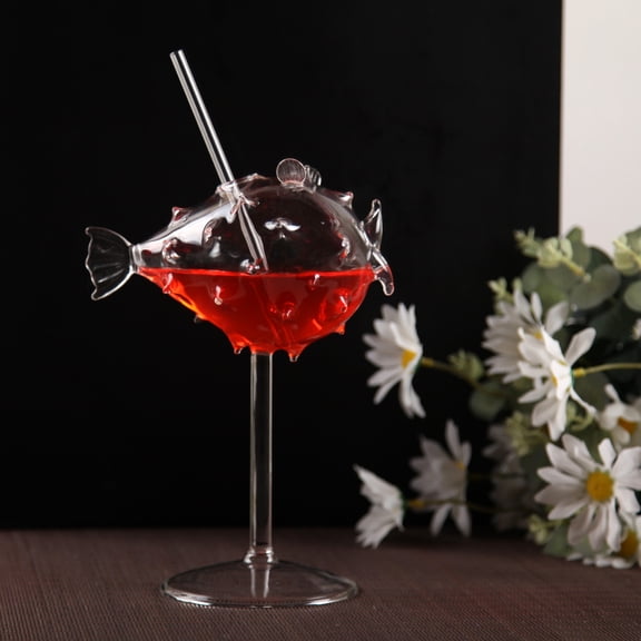 DRAFIDEEP Transparent Creative Goblet Unbreakable Glass Cup Ideal for Storage and