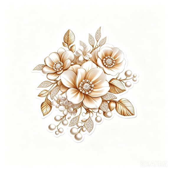 Creative Gold Flower Waterproof Toilt Sticker Bathroom Wall Background Decal Home Decoration Self-adhesive Posters
