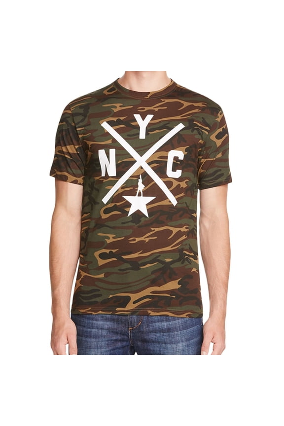 Mens Logo Graphic T-Shirt, Green, Large