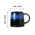 thumbnail image 1 of Creative Gradient Ceramic Coffee Mug, Insulated Handcrafted Mug for Hot and Cold Beverages, Comfortable Grip Handle for Daily Use at Home or Office, Ideal Gift for Coffee Lovers, 1 of 5