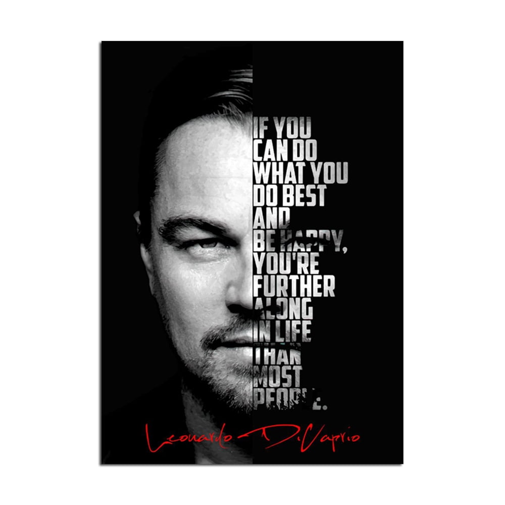 Creative Graffiti Canvas Paintings Art Leonardo Dicaprio The Great ...