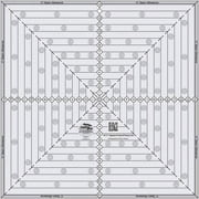 Creative Grids 14 in Square It Up or Fussy Cut Quilt Ruler   Acrylic Ruler for Large Block Trimming