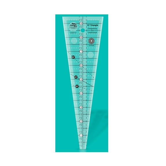 Creative Grids 15 Degree Triangle Ruler