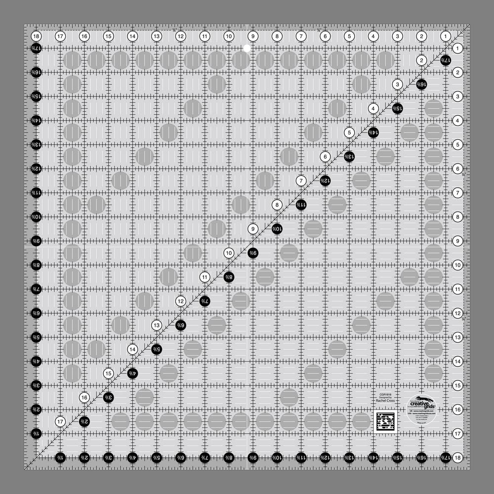 12 1/2 Square Creative Grids Ruler