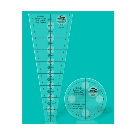 Creative Grids 18 Degree Dresden Plate Quilt Ruler