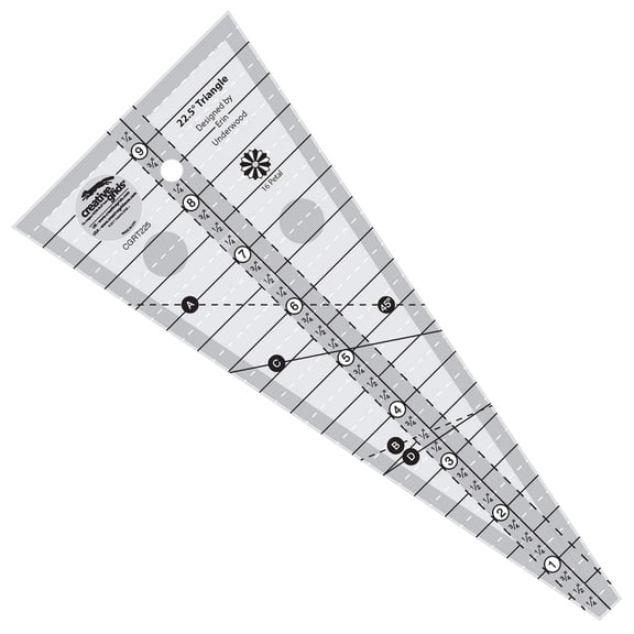 Creative Grids 22-1/2 Degree Triangle Quilt Ruler
