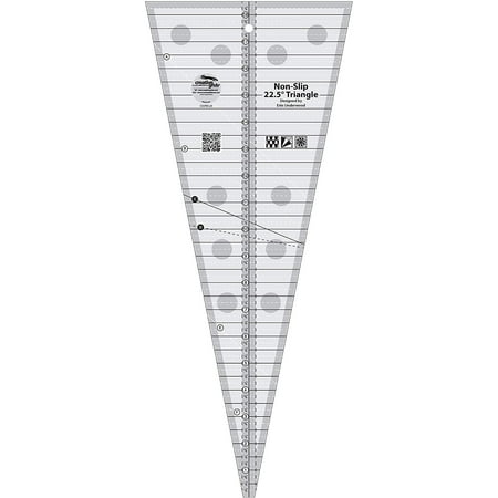 22-1/2in Degree Triangle Quilt Ruler, Creative Grids