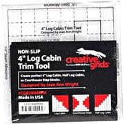 Creative Grids 4in Log Cabin Trim Tool Quilt Ruler - CGRJAWMN4
