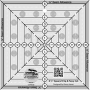 Creative Grids 6-1/2in Square It Up or Fussy Cut Square Quilt Ruler - CGRSQ6
