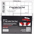 thumbnail image 1 of Creative Grids 6" Log Cabin Trim Tool Quilt Ruler – Accurate Squaring Template for Log Cabin & Courthouse Steps Blocks – Made in USA, 1 of 3