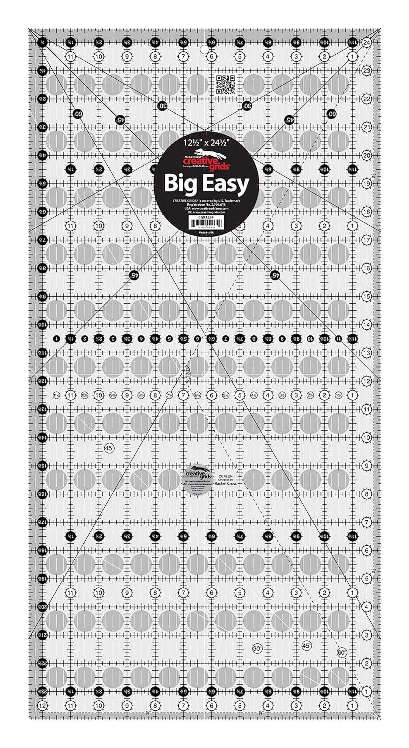 Creative Grids Quilt Ruler 12-1/2in x 24-1/2in Rectangle