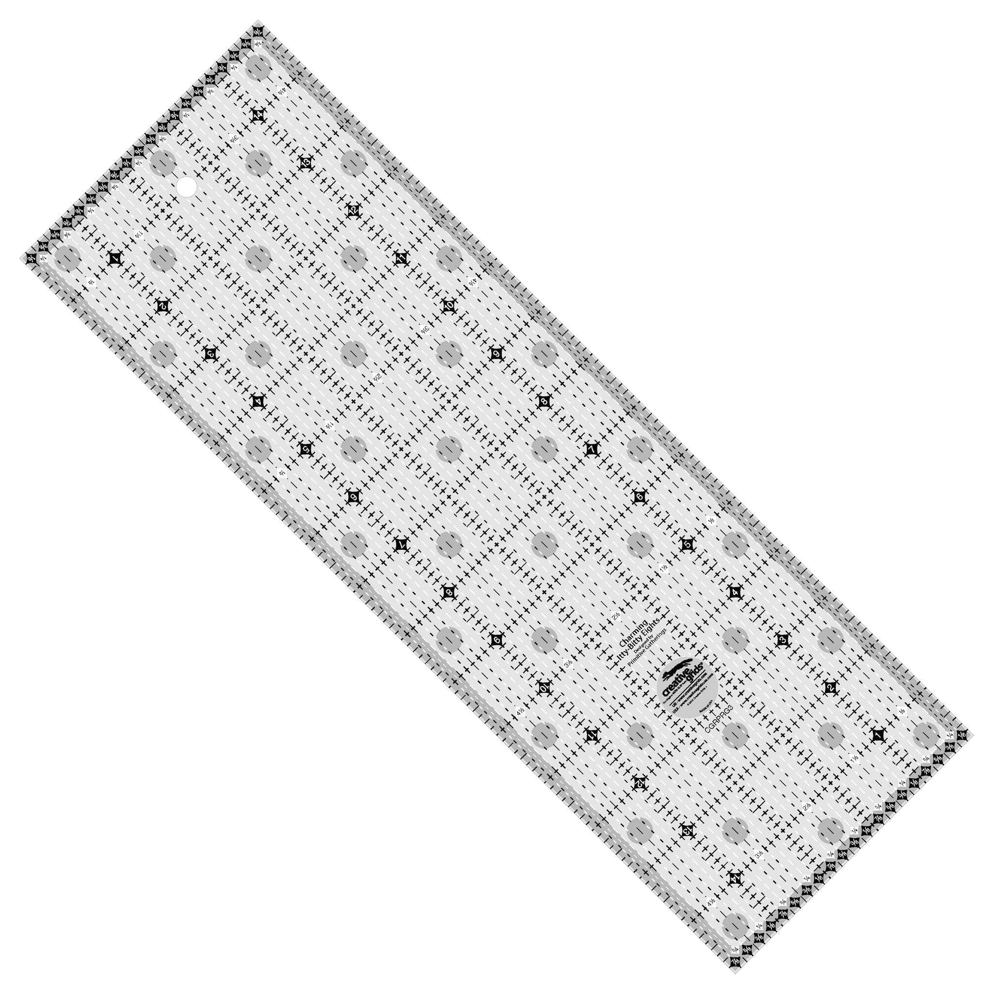 Creative Grids Charming Itty Bitty Eights 5-inch x 15-inch Quilt Ruler ...