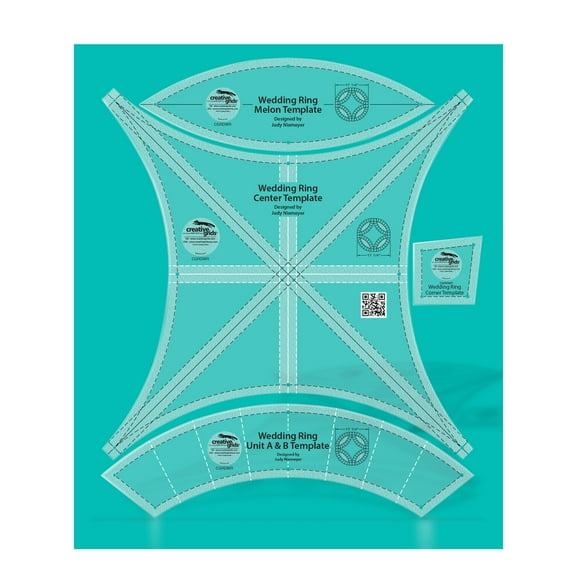 Creative Grids Double Wedding Ring Templates Quilt Ruler