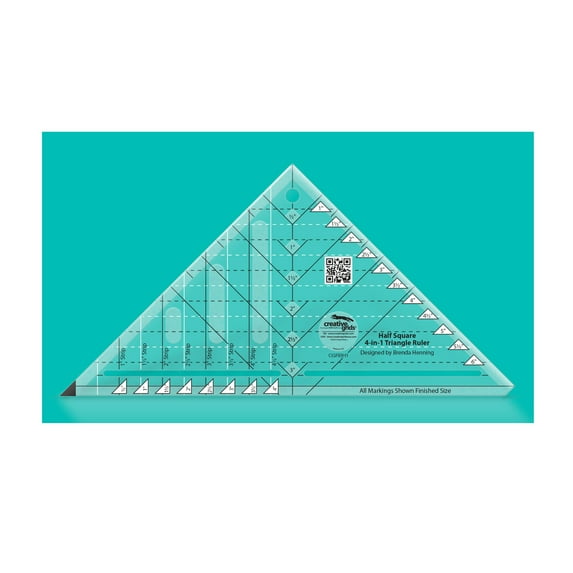 Creative Grids Half-Square 4-in-1 Triangle Quilt Ruler