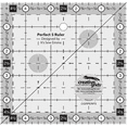 thumbnail image 1 of Creative Grids Perfect 5 Ruler – Acrylic Tool for 5in Precut Squares and Precision Piecing, 1 of 6