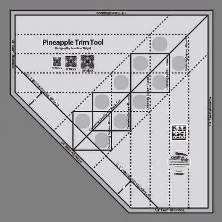 PERFECT RECTANGLE RULER// 9.5 QUILT RULER//CREATIVE GRIDS RULERS