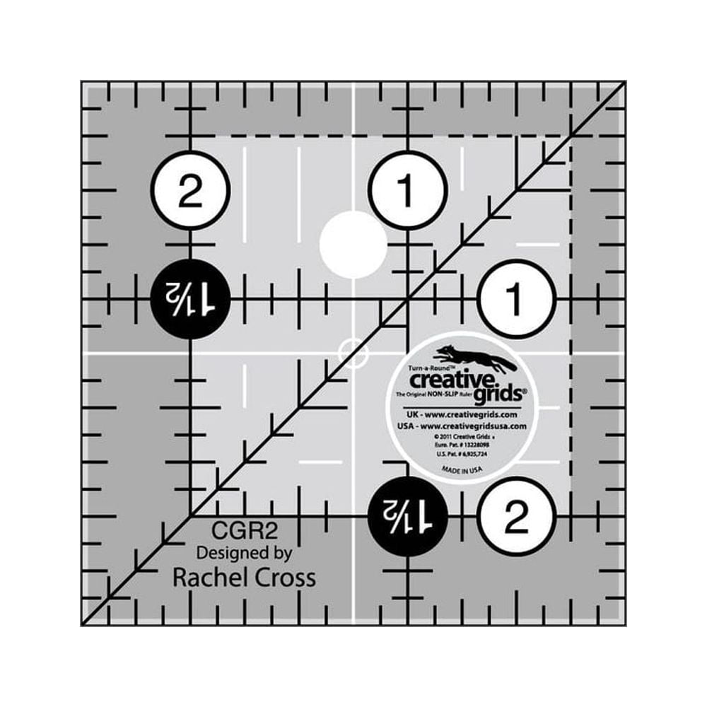 Omnigrid Quilter's Square 2-1/2x2-1/2