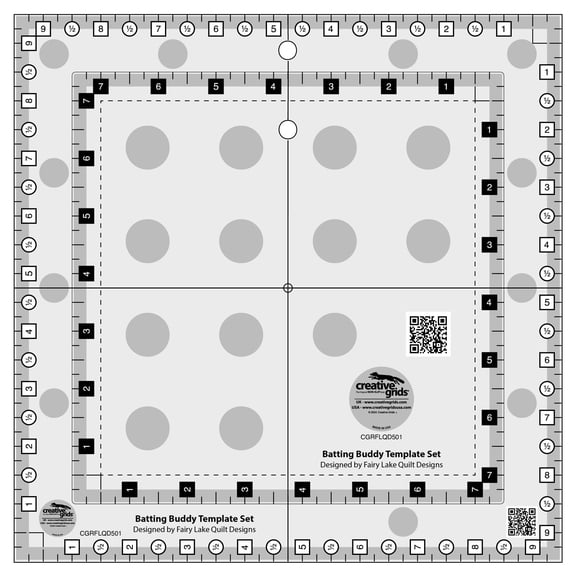 Creative Grids Batting Buddy Template Set CGRFLQD501