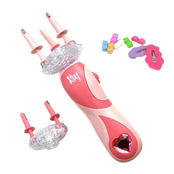 JUSEELEN Electric Hair Braider for Girls, Creative Hair Styling Braiding Tool Kit with Multiple Options for Toddler Kid Present