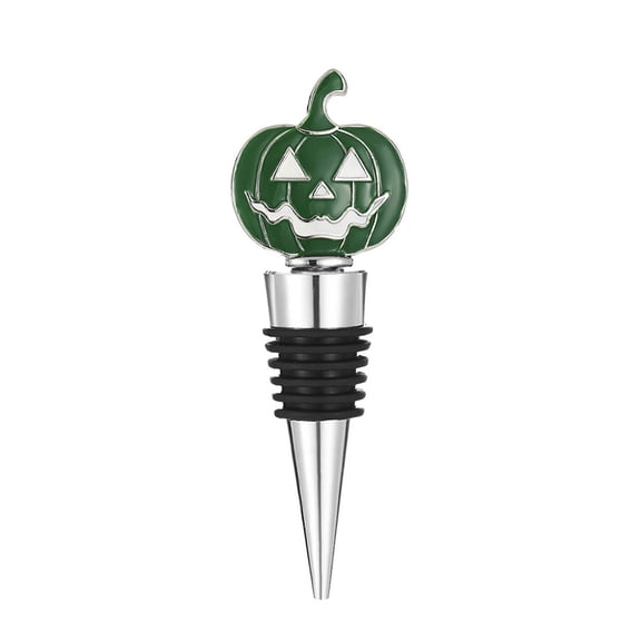 Creative Halloween Pumpkin Wine Stopper Decorative Zincs Alloys Bottle Cork Champagnes Preserver Accessory