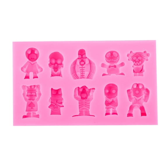 Creative Halloween Skull Fondant Cake Silicone Mold Pastry Chocolate Candy Mold Baking Tool