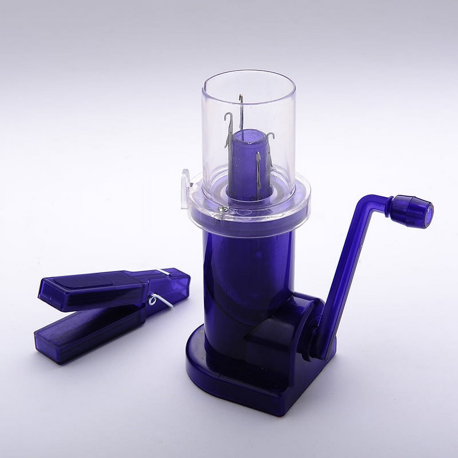 Creative Hand-operated Embellish-Knit Knitting Machine Spool Knitter Embellish Craft Bracelet Weave Tool Dark Blue 14x9.5x6.2cm