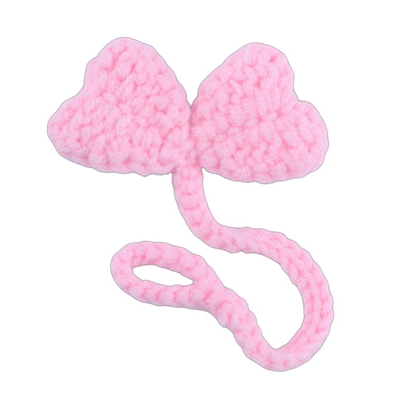 Creative Handmade Knitted Sprout Stylish Crochet Cable Corner Bookmarks Practical Headphone Accessory