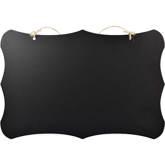 Double Sided Slate Chalkboard Signs, Reusable Erasable Message Board With Hanging String For Wedding Decor And Home Party Use