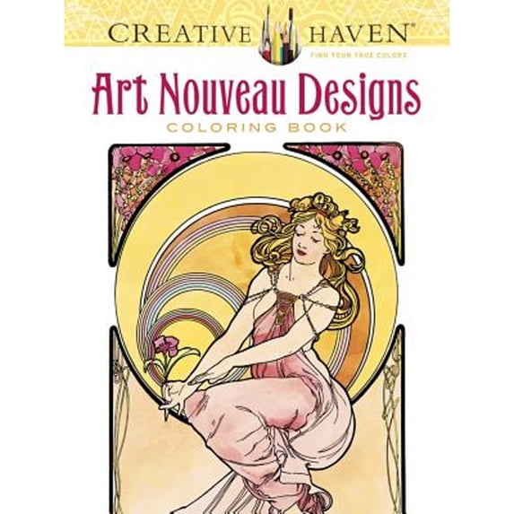 Pre-Owned Creative Haven Art Nouveau Designs Coloring Book Paperback