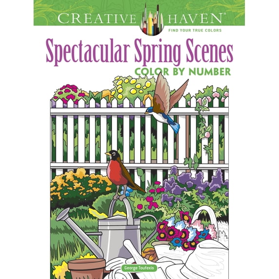Creative Haven: Celebrate Spring Coloring Book-Softcover