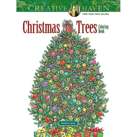 Creative Haven Christmas Trees Coloring Book