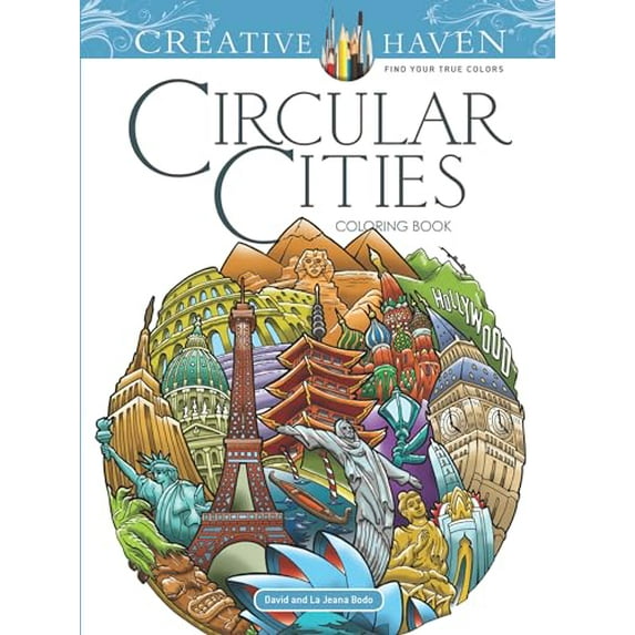 Pre-Owned Creative Haven Circular Cities Coloring Book Paperback