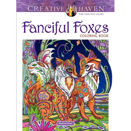 Creative Haven Fanciful Foxes Coloring Book -- Marjorie Sarnat