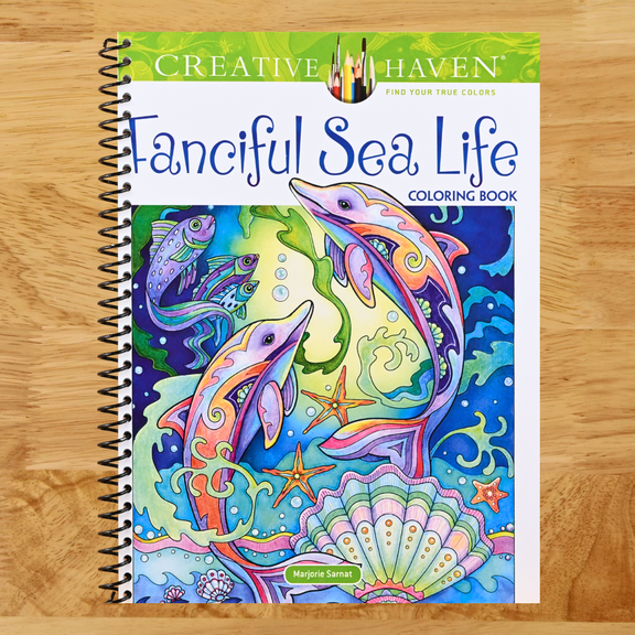 Creative Haven Fanciful Sea Life Coloring Book: Relaxing Illustrations for Adult Colorists (Adult Coloring Books: Sea Life) (Spiral bound)