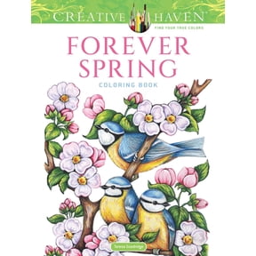 Creative Haven Forever Spring Coloring Book, (Paperback)