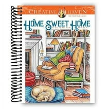 Creative Haven Home Sweet Home Coloring Book (Spiral Bound)