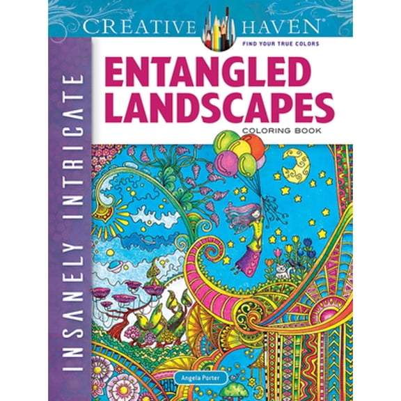 Pre-Owned Creative Haven Insanely Intricate Entangled Landscapes Coloring Book (Paperback) 0486806987 9780486806983