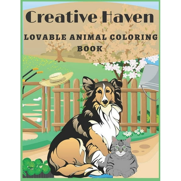 Creative Haven Lovable animal Coloring Book: Creative Haven Lovable Cats and Dogs Coloring Book (Paperback)