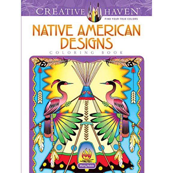 Pre-Owned Creative Haven Native American Designs Coloring Book