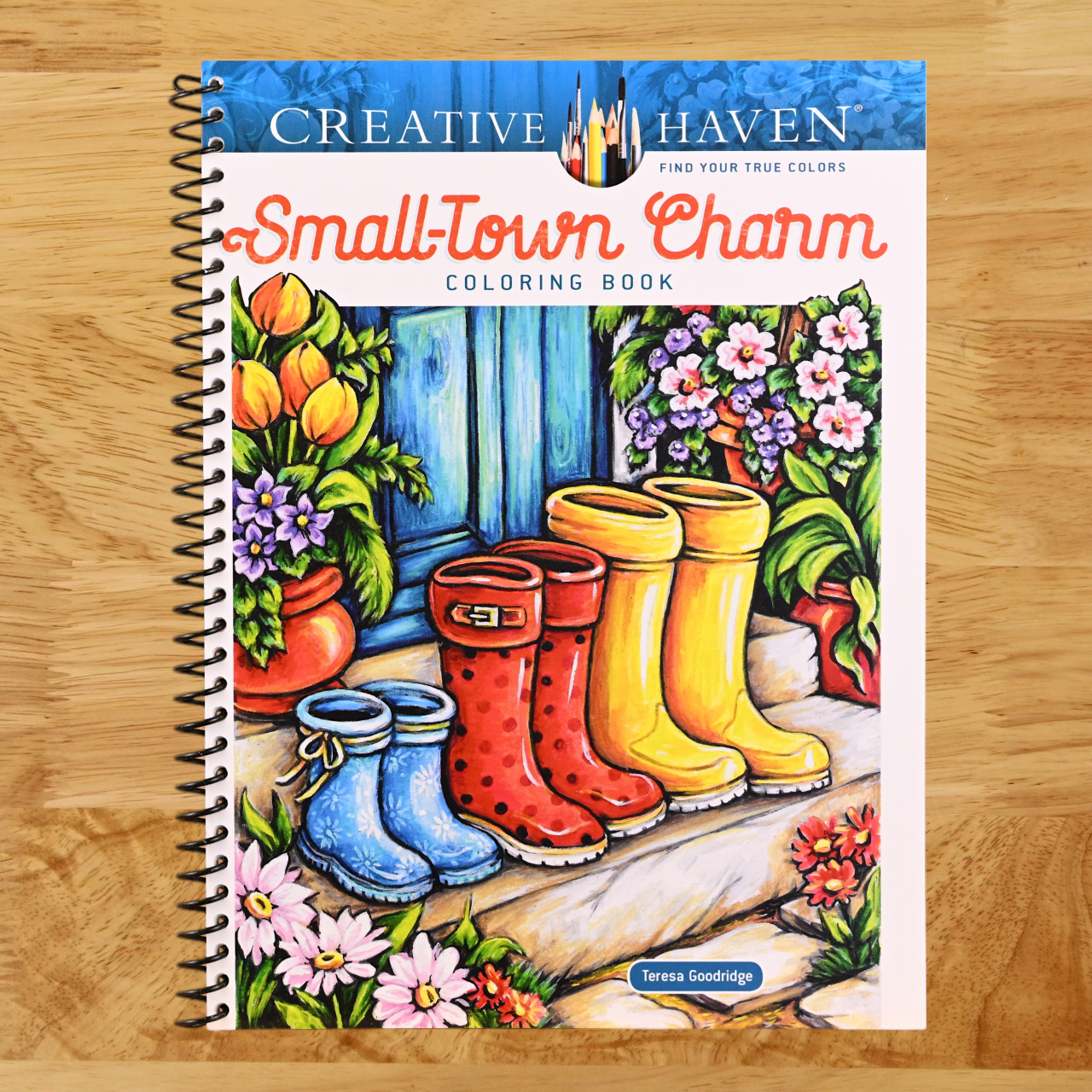 Creative Haven Small-Town Charm Coloring Book (Adult Coloring Books: In The Country) (Spiral bound)