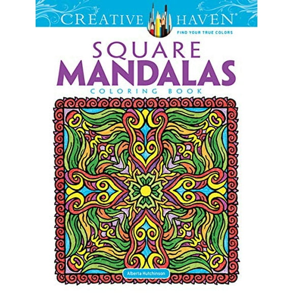 Pre-Owned Creative Haven Square Mandalas Coloring Book: Relaxing Illustrations for Adult Colorists (Adult Coloring Books: Mandalas) (Paperback) 0486490947