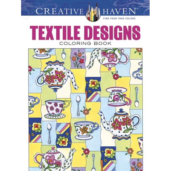 Pre-Owned Creative Haven Textile Designs Coloring Book (Paperback) 0486803082 9780486803081