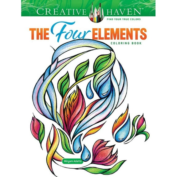 Adult Coloring Books: Nature Creative Haven the Four Elements Coloring Book, (Paperback)